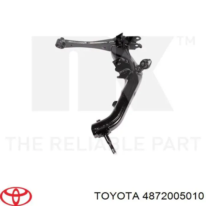 Braço oscilante inferior esquerdo de suspensão traseira Toyota 4872005010 preço, a partir de 122,82 USD