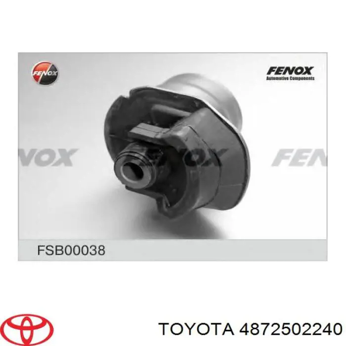 Bloco silencioso de viga traseira (de plataforma veicular) 4872502240 Toyota
