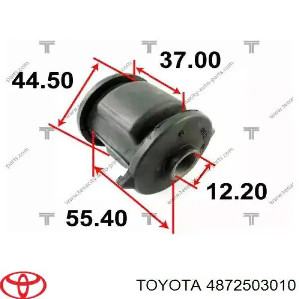 Compre 4872503010 Toyota Bloco silencioso do pino de apoio traseiro