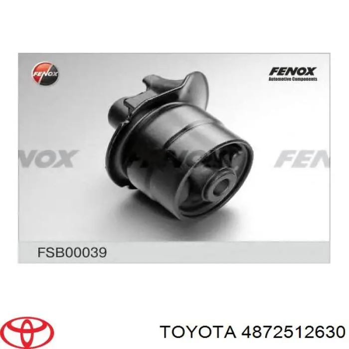 Bloco silencioso de viga traseira (de plataforma veicular) Toyota 4872512630 preço, a partir de 19,86 USD