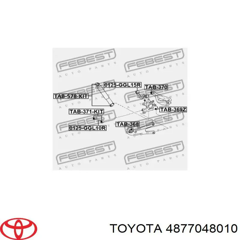 Braço oscilante superior esquerdo/direito de suspensão traseira Toyota 4877048010 preço, a partir de 76,68 USD