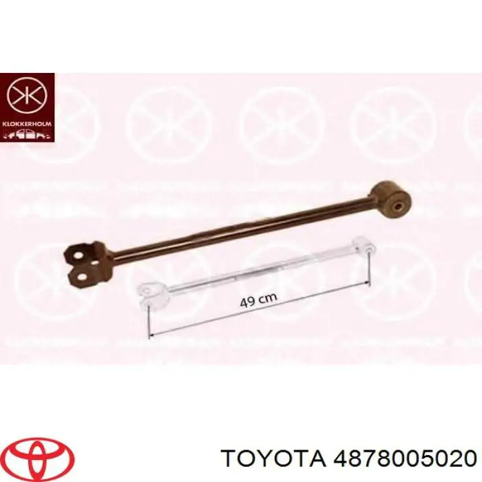 Compre 4878005020 Toyota Barra longitudinal de suspensão traseira