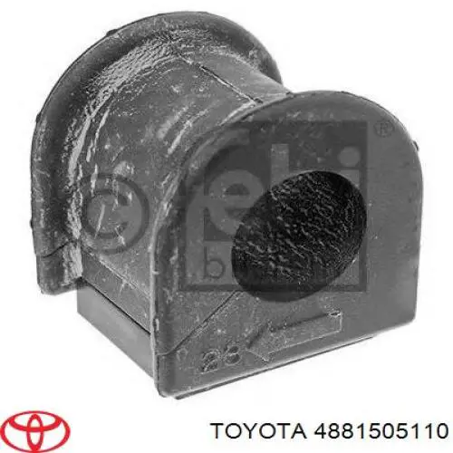 4881505110 Toyota Bucha de estabilizador dianteiro