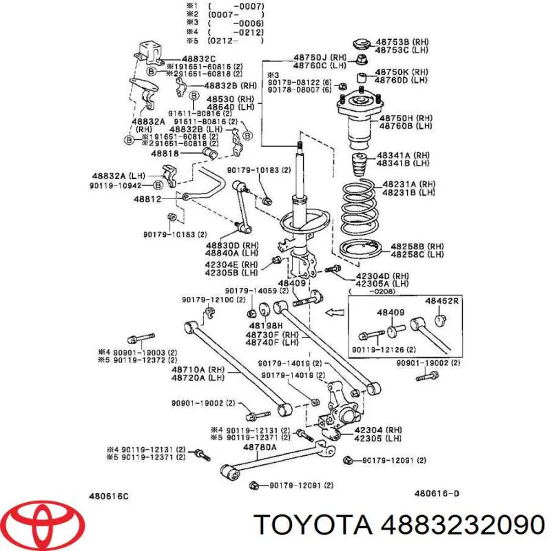  Toyota 4883232090 preço, a partir de 30,75 USD