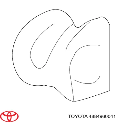 4884960041 Toyota Bucha externa de estabilizador dianteiro