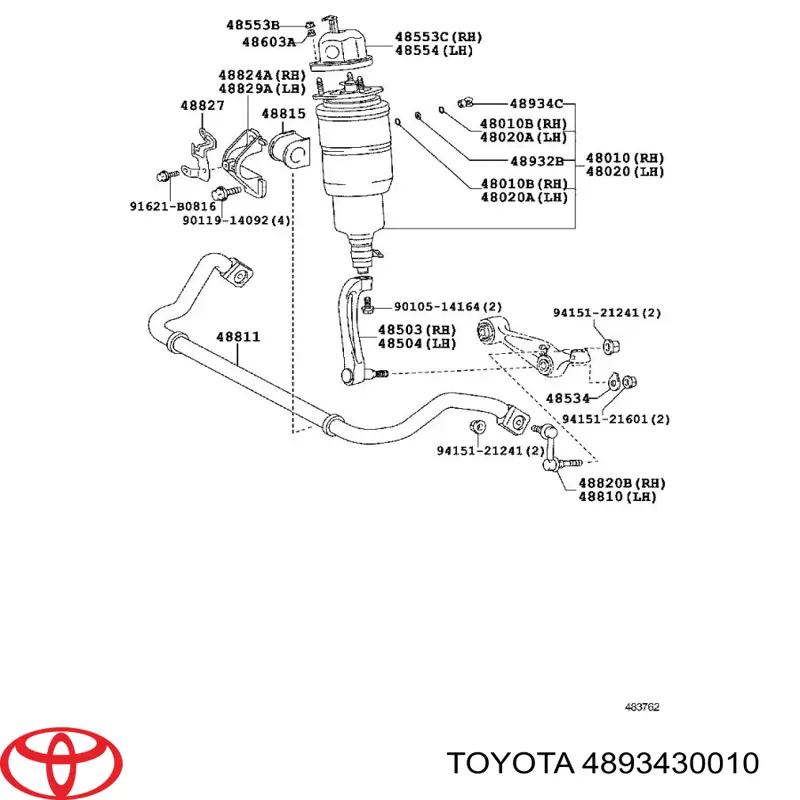 Tubo do sistema pneumático de amortecedores Toyota 4893430010 preço, a partir de 3,50 USD