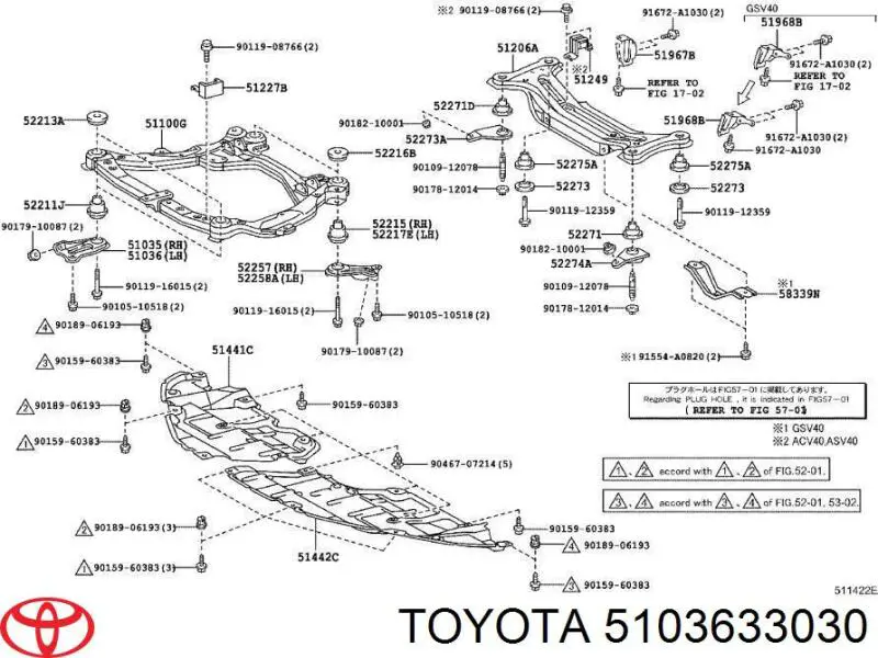 Consola de viga dianteira Toyota 5103633030 preço, a partir de 99,72 USD