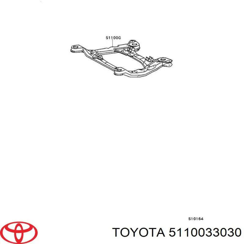 Viga de suspensão dianteira (plataforma veicular) Toyota Camry IV V20