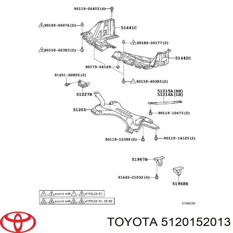 Viga de suspensão dianteira (plataforma veicular) Toyota 5120152011 preço, a partir de 467,15 USD