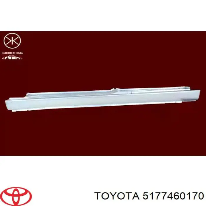 5177460170 Toyota Placa sobreposta de estribo
