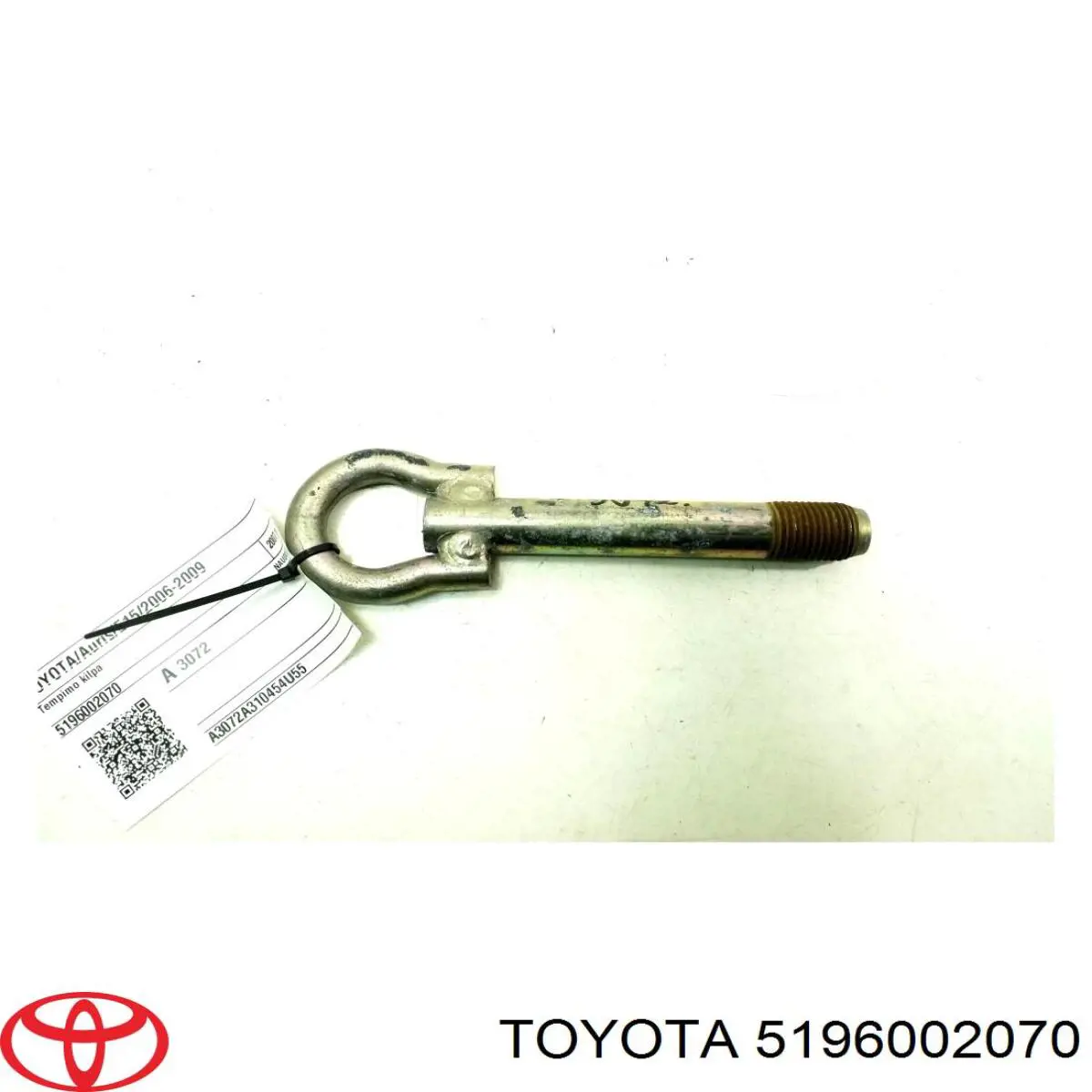 Gancho de reboque Toyota Auris UKP E15