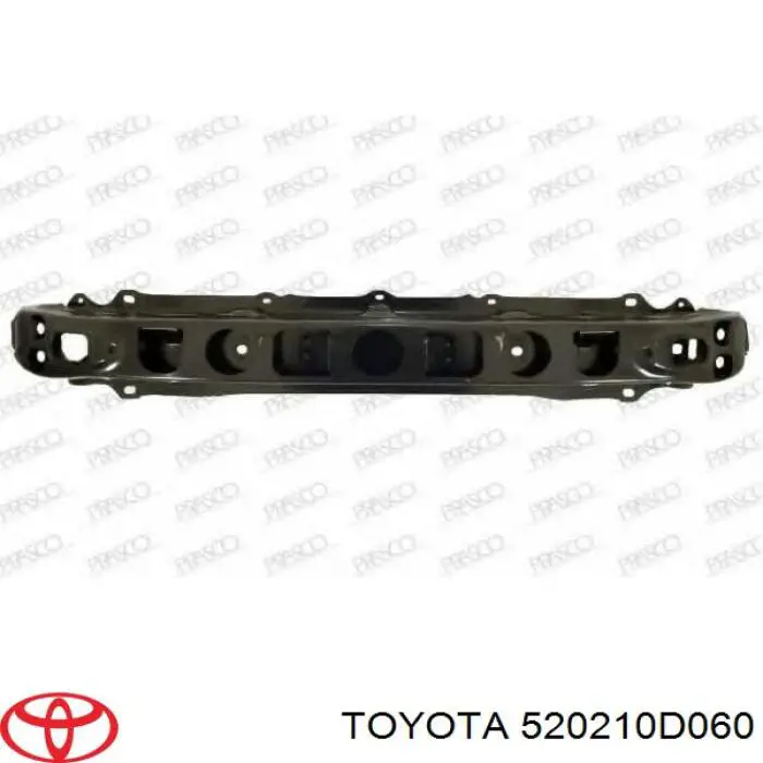 520210D060 Toyota Reforçador do pára-choque dianteiro