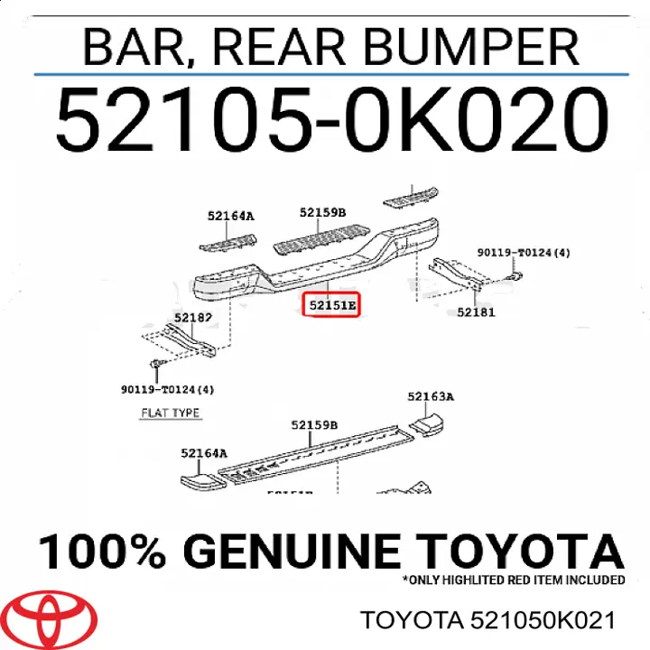 Reforçador do pára-choque dianteiro Toyota 521050K021 preço, a partir de 205,68 USD