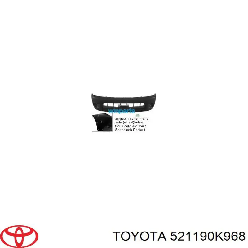 Compre 521190K968 Toyota Pára-choque dianteiro