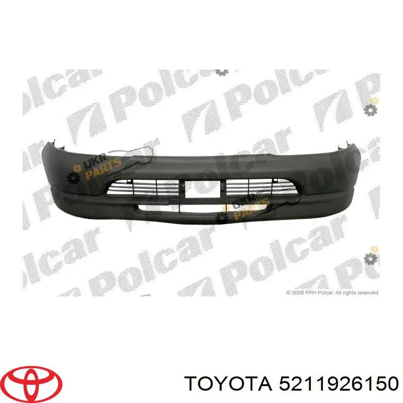  Pára-choque dianteiro Toyota Hiace IV ônibus (H1, H2) (1995 - 2011) IV