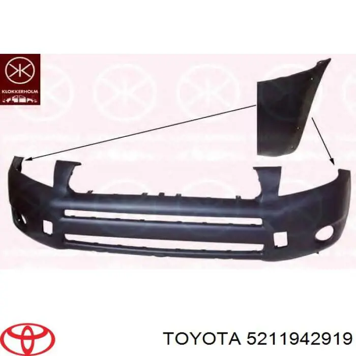 Pára-choque dianteiro Toyota 5211942919 preço, a partir de 273,81 USD