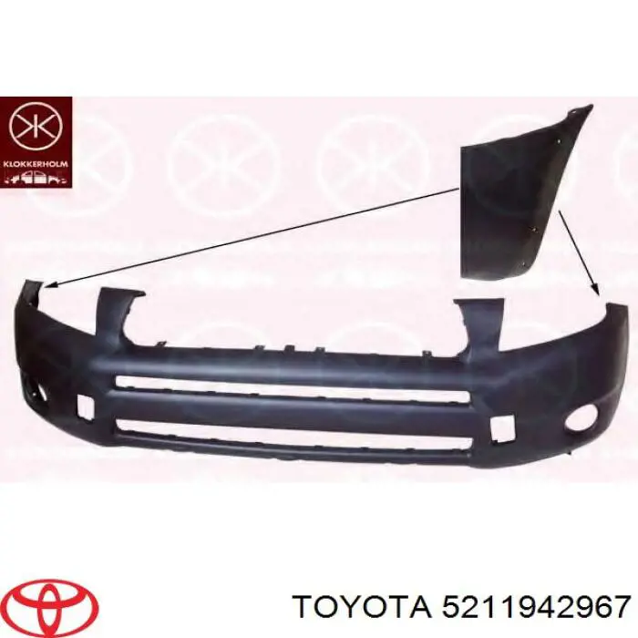 5211942967 Toyota Pára-choque dianteiro