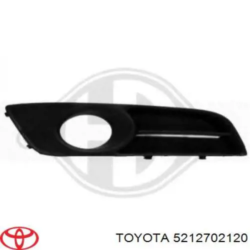Tampão (grelha) das luzes de nevoeiro do pára-choque dianteiro direito Toyota 5212702120 preço, a partir de 21,47 USD