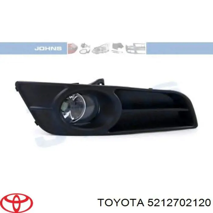 Compre 5212702120 Toyota Tampão (grelha) das luzes de nevoeiro do pára-choque dianteiro direito