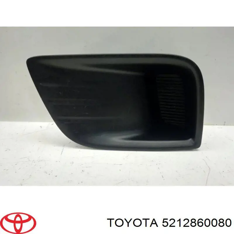 5212860080 Toyota Tampão (grelha) das luzes de nevoeiro do pára-choque dianteiro esquerdo