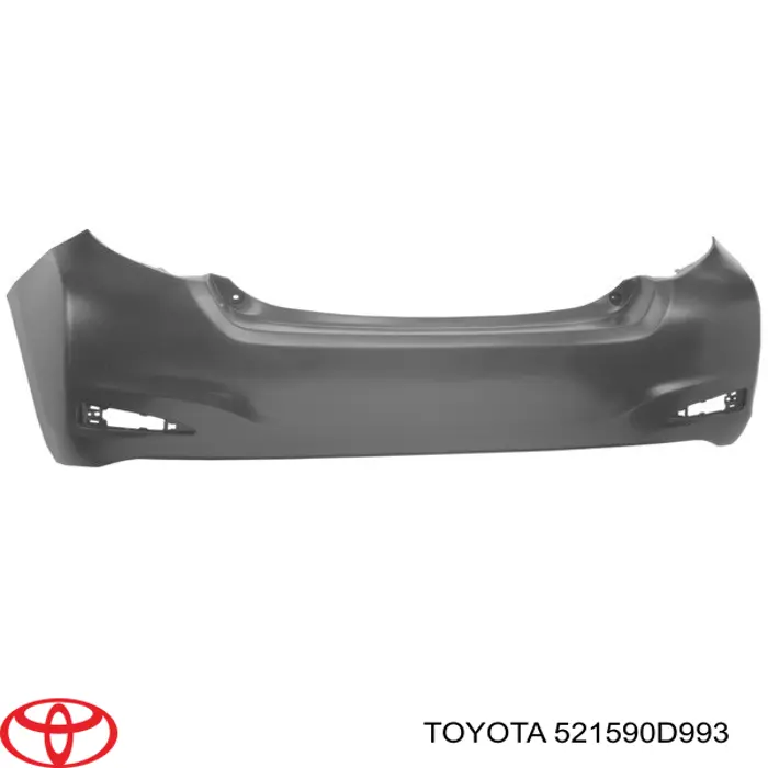 521590D993 Toyota Pára-choque traseiro