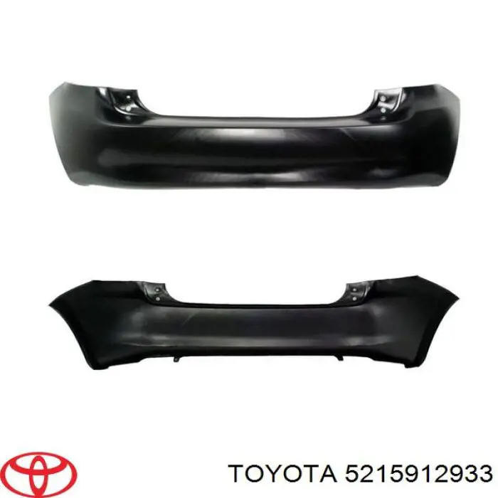 5215912933 Toyota Pára-choque traseiro