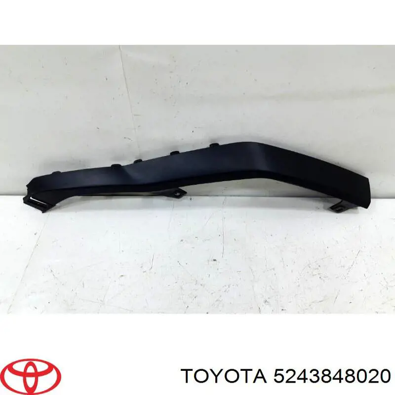 5243848020 Toyota Placa sobreposta esquerda do pára-choque dianteiro