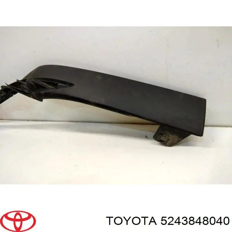 5243848040 Toyota Placa sobreposta esquerda do pára-choque dianteiro