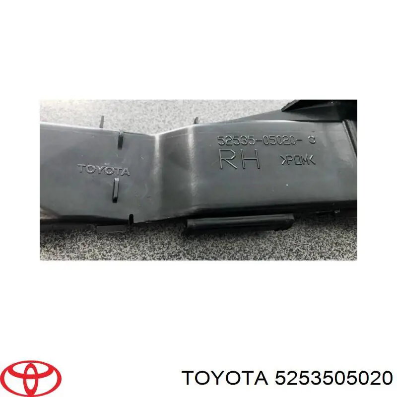 5253505020 Toyota Guia do pára-choque dianteiro direito