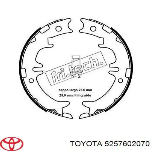 Compre 5257612150 Toyota Consola esquerda do pára-choque traseiro