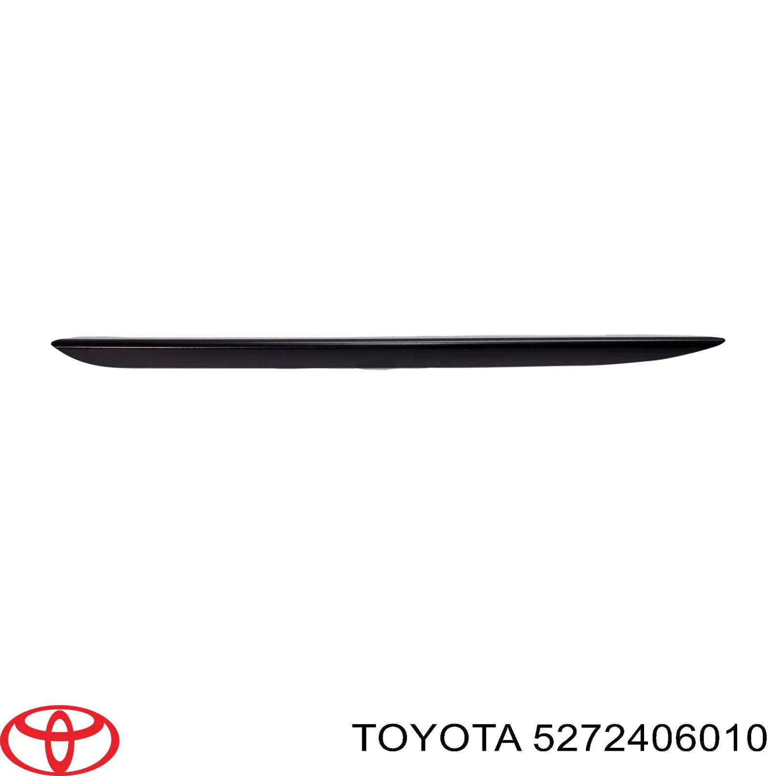 5272406010 Toyota Placa sobreposta do pára-choque traseiro esquerdo