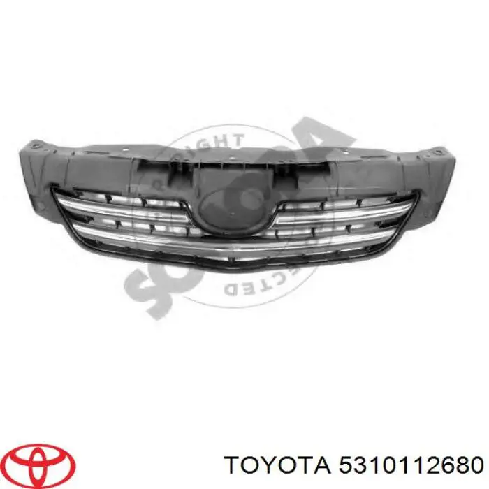 Grelha do radiador 5310112680 Toyota
