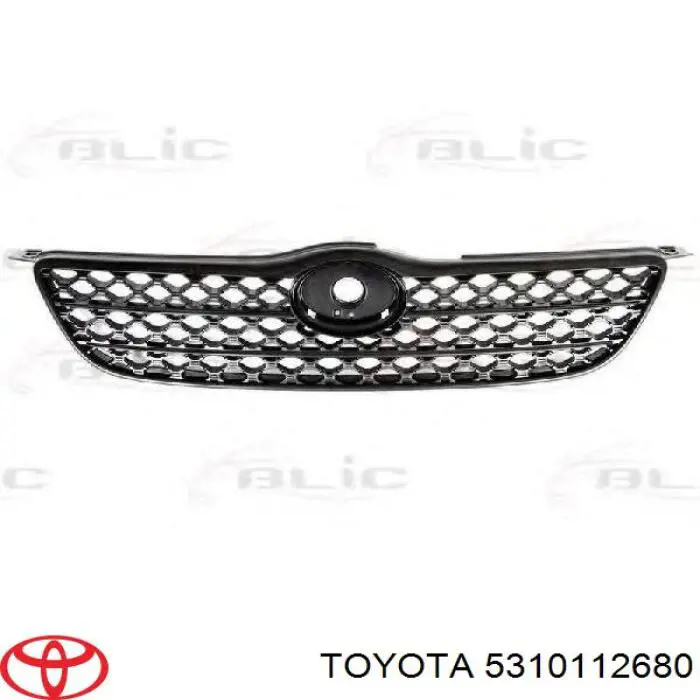 Grelha do radiador 5310112680 Toyota