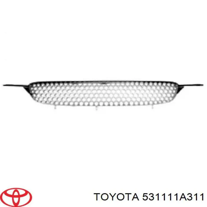 Grelha do radiador 531111A311 Toyota