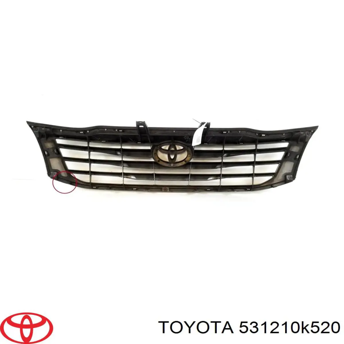 Compre 531210K520 Toyota Moldura de grelha do radiador