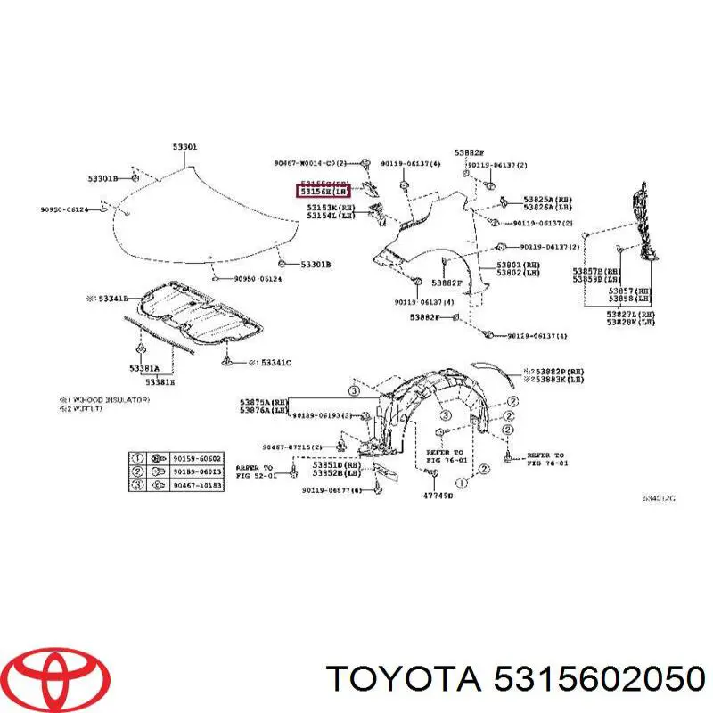 5315602050 Toyota 