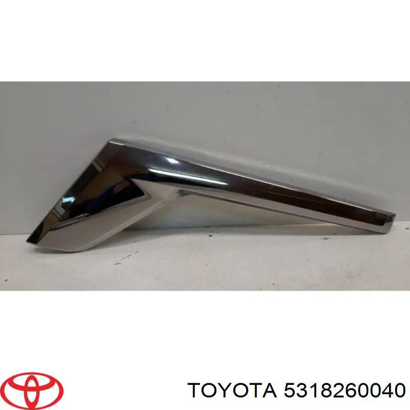 5318260040 Toyota Moldura da luz esquerda