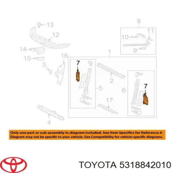  Toyota 5318842010 preço, a partir de 61,73 USD