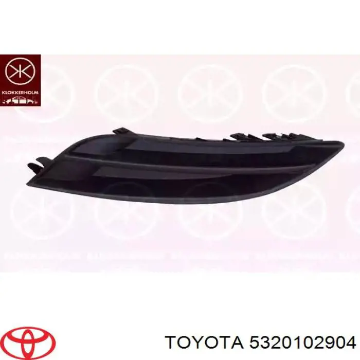5320102904 Toyota Suporte do radiador montado (painel de montagem de fixação das luzes)
