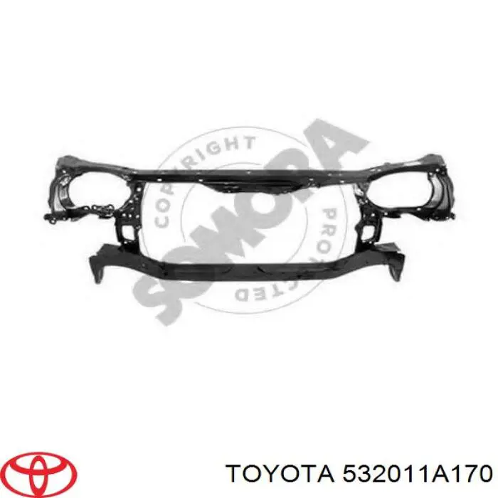 Compre 532011A170 Toyota Suporte do radiador montado (painel de montagem de fixação das luzes)