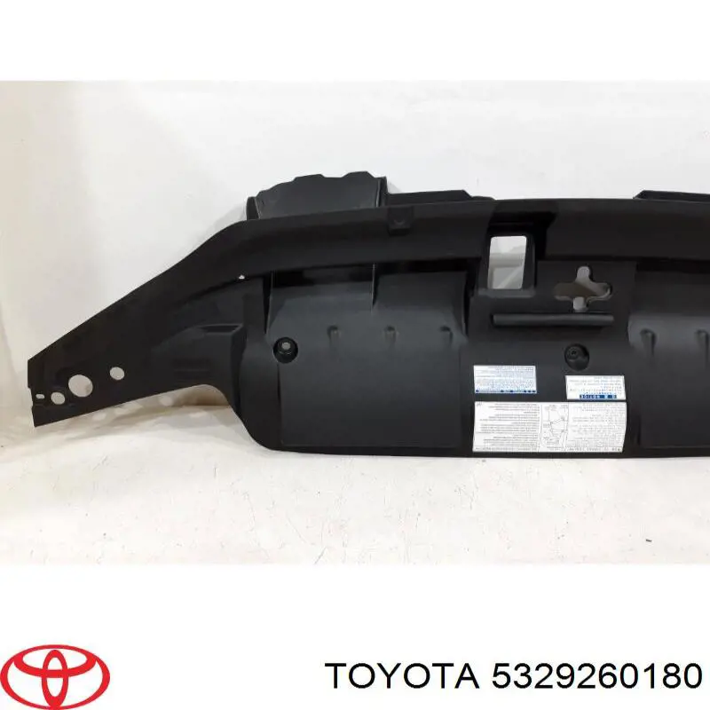 Placa sobreposta superior do painel dianteiro (de suporte do radiador) 5329260180 Toyota