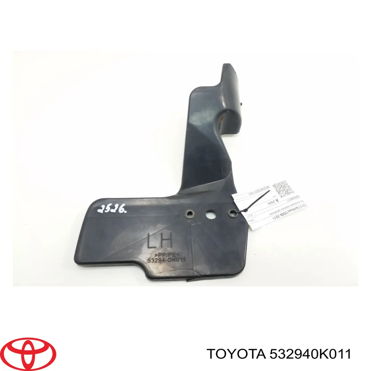 532940K011 Toyota Conduto de ar (defletor) esquerdo do radiador