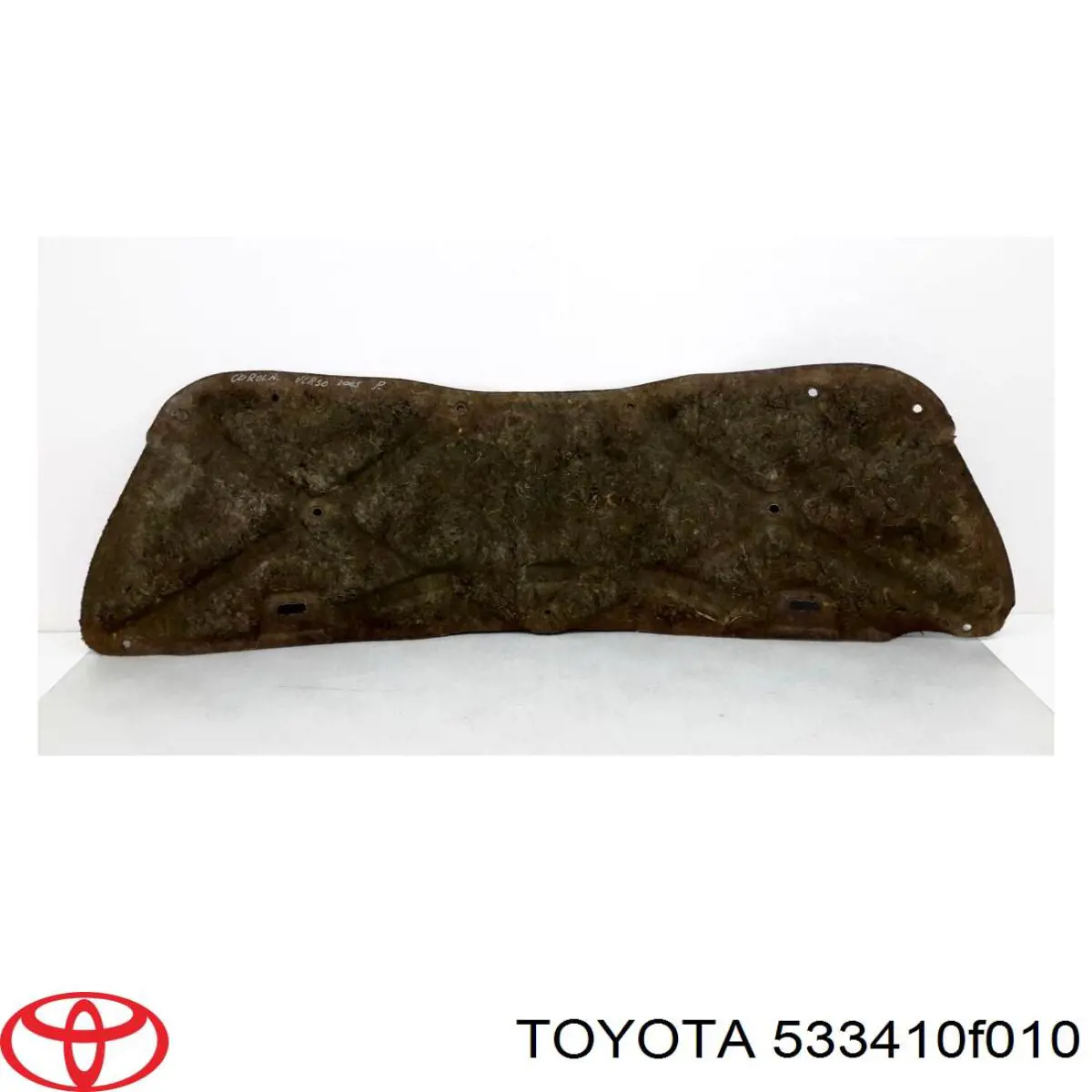  Isolamento de ruído da capota Toyota Corolla VERSO monovolume (R10) (2004 - 2009) VERSO