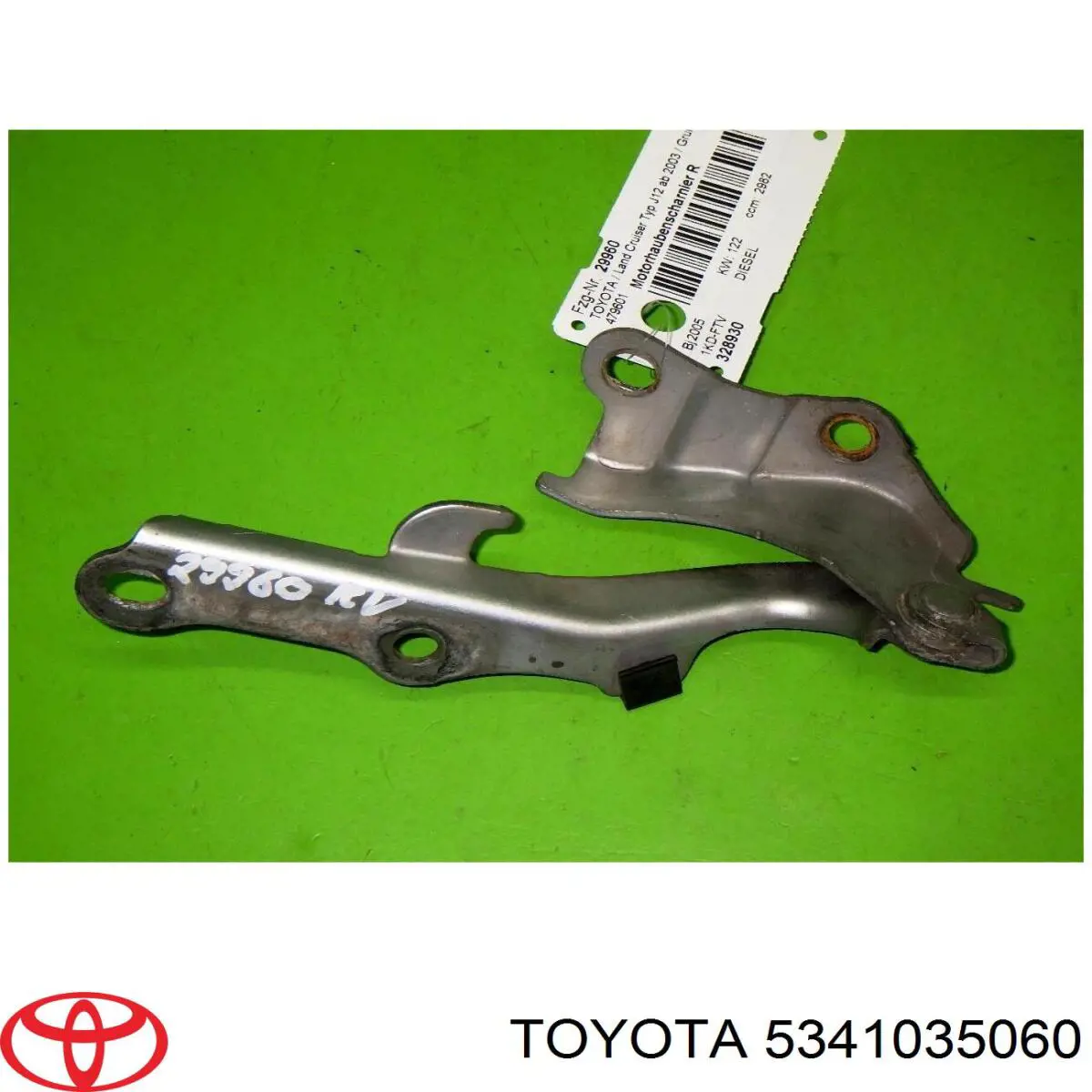 Gozno da capota direito Toyota 5341035060 preço, a partir de 40,66 USD