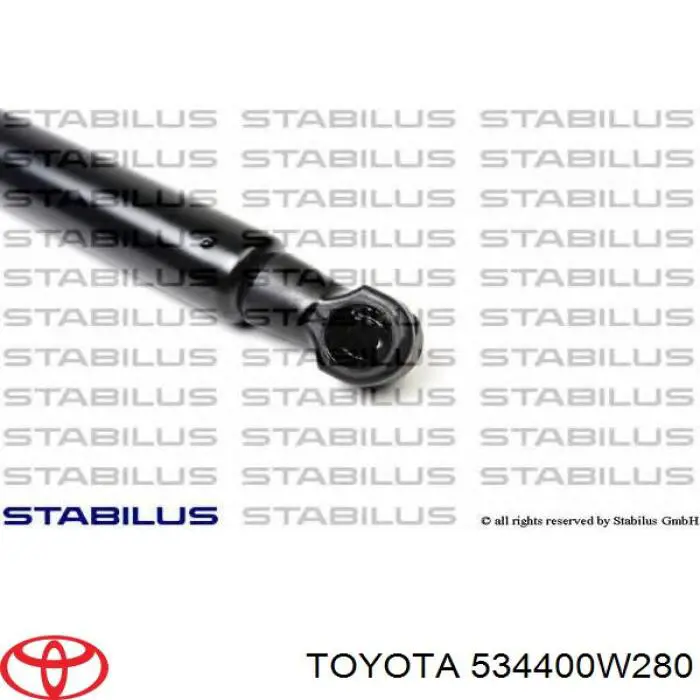 Amortecedor da capota Toyota 534400W280 preço, a partir de 70,14 USD