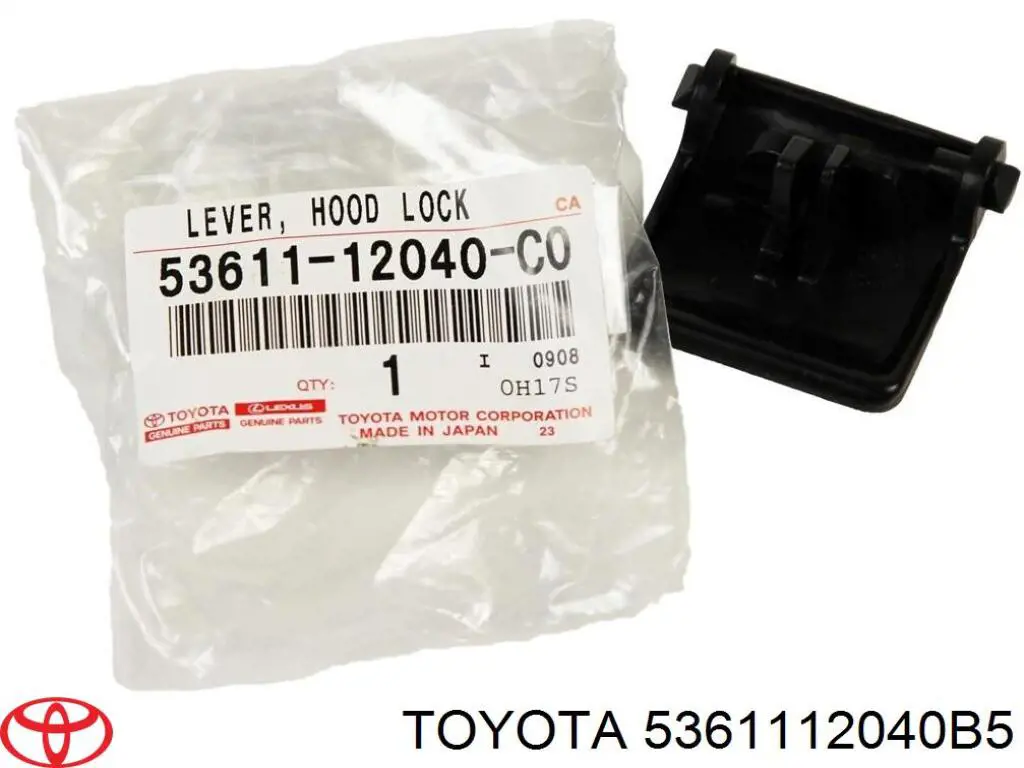 Puxador de abertura da capota Toyota 5361112040B5 preço, a partir de 26,64 USD