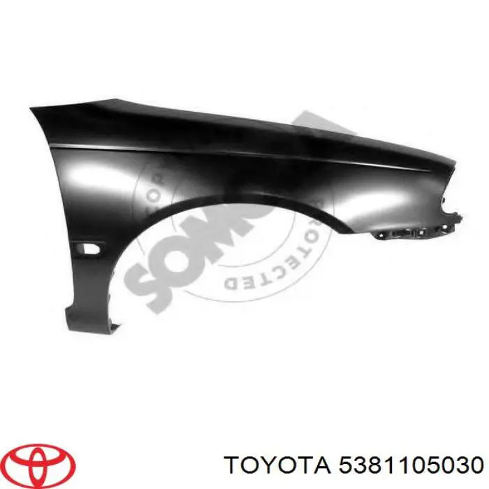 Pára-lama dianteiro direito Toyota 5381105030 preço, a partir de 162,76 USD