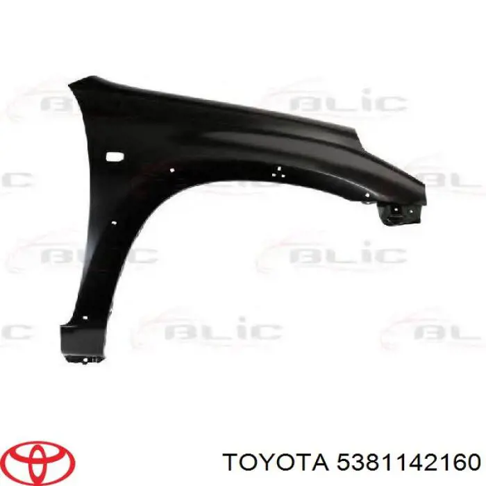 Pára-lama dianteiro direito Toyota 5381142160 preço, a partir de 81,53 USD