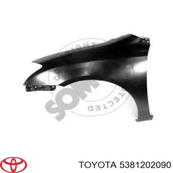 Pára-lama dianteiro esquerdo Toyota 5381202090 preço, a partir de 90,72 USD