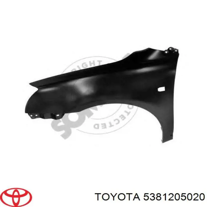 5381205020 Toyota Pára-lama dianteiro esquerdo